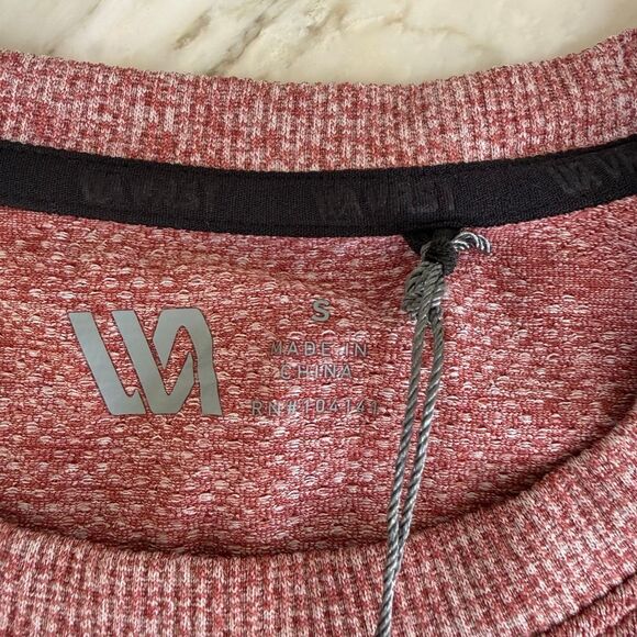 VRST Men's Circuit Seamless Short Sleeve Top in Desert Rust/Pure White Sz S NWT - Picture 7 of 10